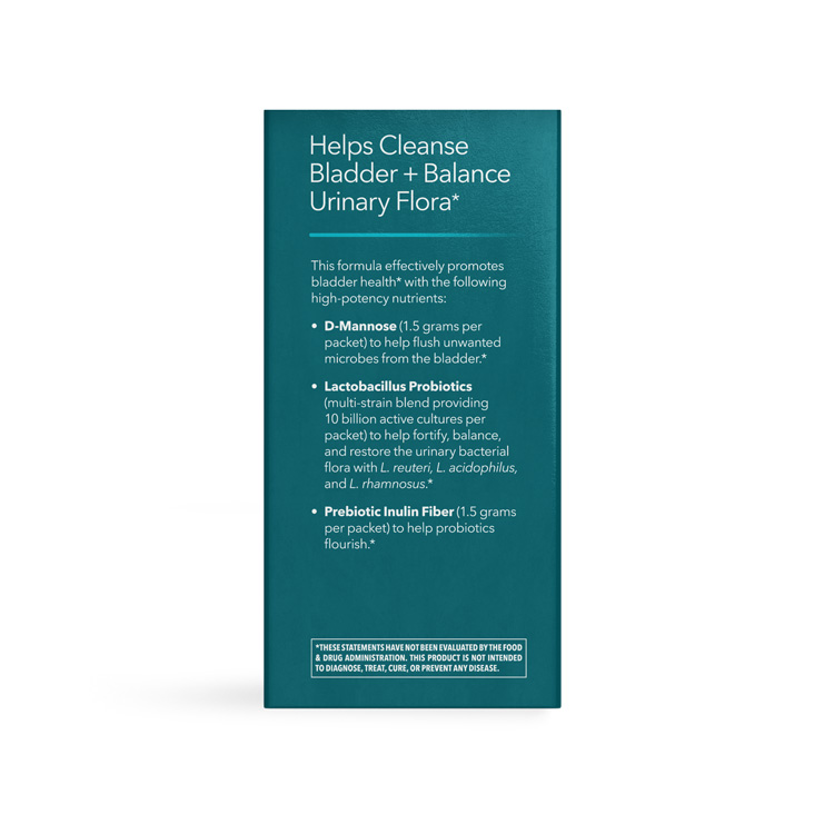 Femetry Urinary Cleanse and Flora Balance box ingredients
