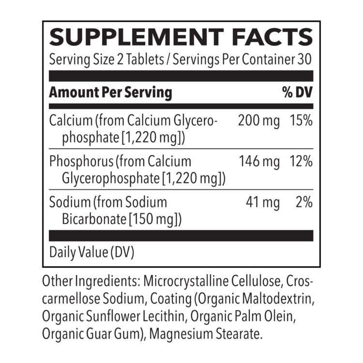 Bladder Acid Reducer Supplement Facts